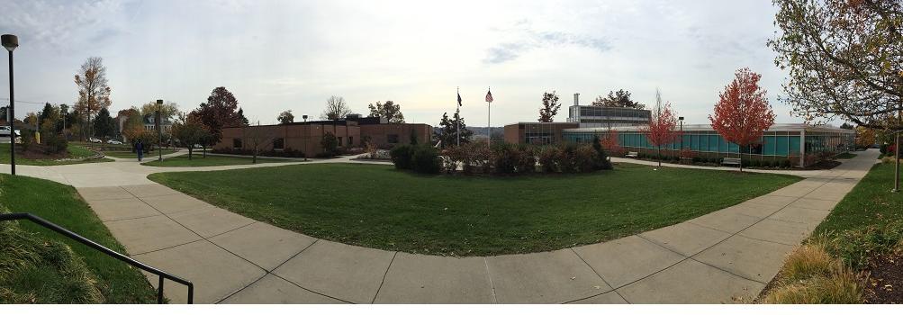 panoramic photo of campus